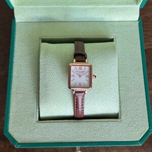 Lola Rose Mother-of-Pearl Leather Strap Watch — NEW in Box